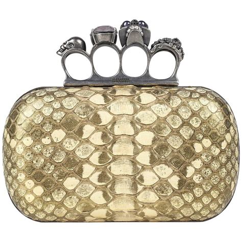 alexander mcqueen clutch bag replica|alexander mcqueen knuckle duster bag.